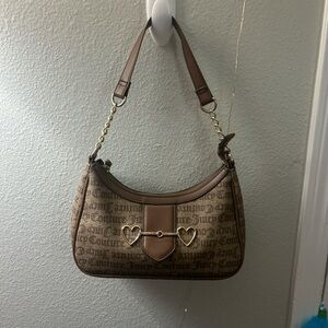 Juicy Couture Tan and Brown Shoulder Bag